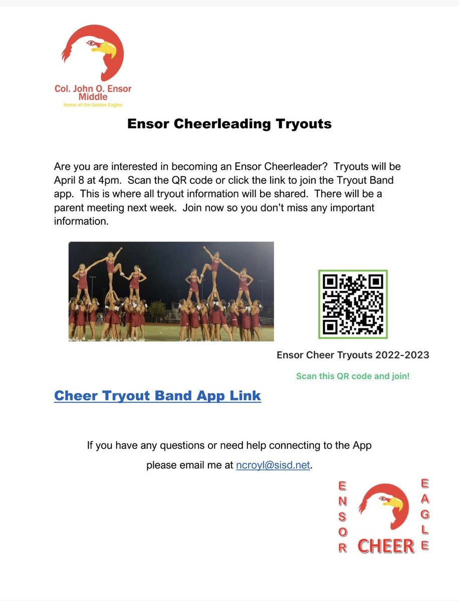 Ensor Cheer Team tweet media
