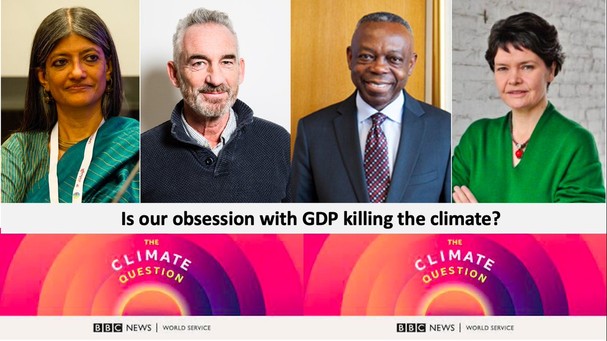 Why it's time to replace GDP with a dashboard of Doughnut metrics - I really enjoyed this rich radio conversation with @ProfTimJackson, @Jayati1609 & @CelestinMonga - listen in here #TheClimateQuestion @BBCWorldService bbc.co.uk/sounds/play/w3…