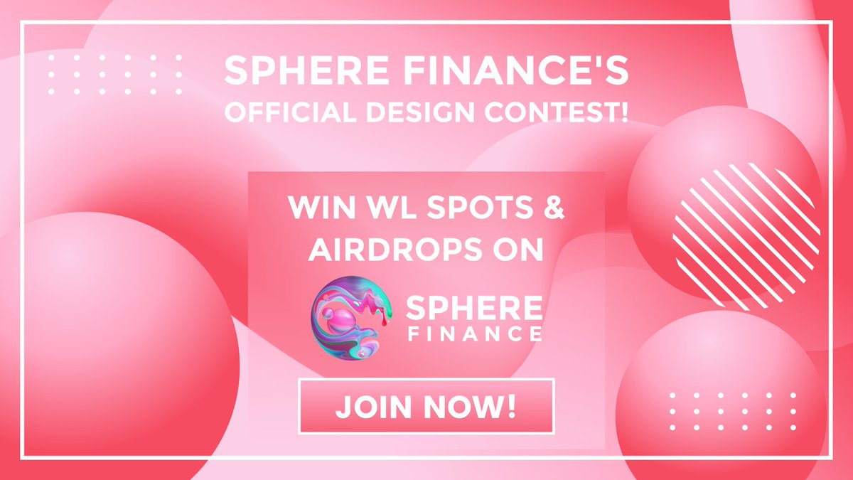 SphereDeFi's tweet photo. I hope you're up for more WL spots because we're holding a contest! 

Are you someone who likes doing creative work? This might be worth your while!

We'll be giving away #whitelist spots &amp; #airdrops to anyone who makes great memes, emotes &amp; stickers for our server!

Good luck! https://t.co/EAsu3icLjQ