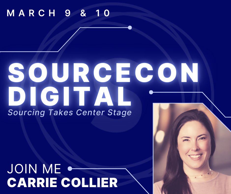Who is excited about <a href="/SourceCon/">SourceCon</a> March 9th and 10th but could really use a lil discount?  Register for SourceCon Digital Spring 2022 + Save 10% off using my code: scds22carrie - Register today: digital.sourcecon.com #sourcing #recruiting #sourcers #recruiters #techhiring  #r4r