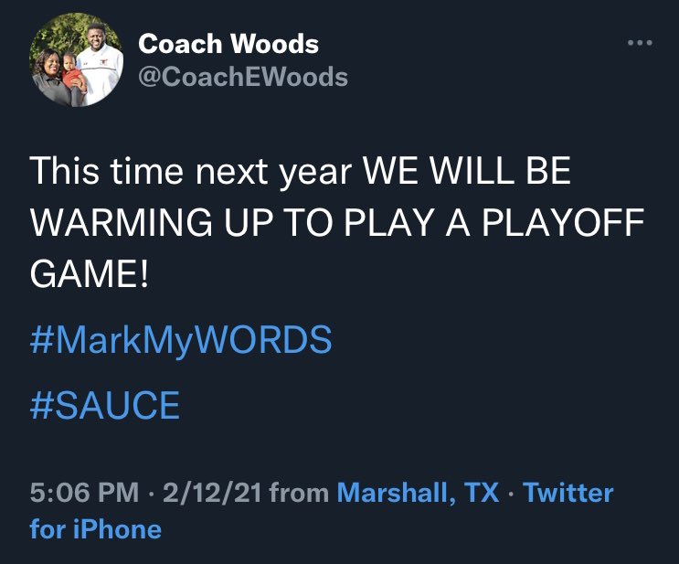 Coach Eric Woods tweet media