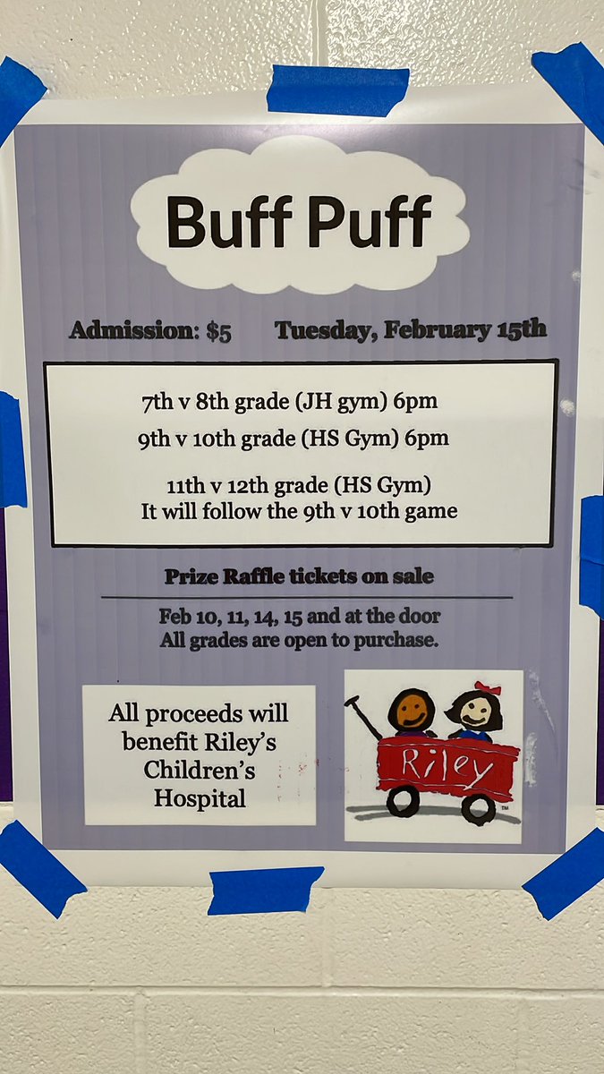 As the father of <a href="/RileyChildrens/">Riley Children's</a> kid and Staff member of Leo HS I’m proud to be a part of Buff Puff tonight. Great kids supporting a great cause. Come support the kids. <a href="/RileyKids/">Riley Children's Foundation</a> <a href="/LeoHSGolf/">Leo Golf</a> <a href="/LeoBoysBball/">Leo Lions Boys Basketball</a> <a href="/LeoLionFootball/">Leo Lions Football</a> <a href="/KatNewberg/">Katie Newberg</a> <a href="/LeoLadyLionsBB/">Leo Lady Lions Basketball</a> <a href="/LeoCC_Track/">Leo Boys CC/Track</a> <a href="/EACStweets/">Marilyn Hissong</a> #ftk