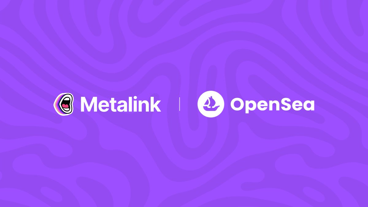 metalinklabs's tweet photo. Chat with @opensea DIRECTLY on Metalink!  🌊

(full details below 👇🏻) https://t.co/9aicEV1uKn