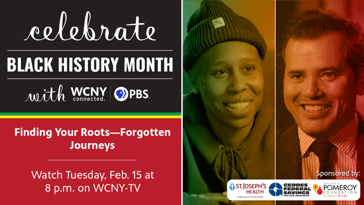 WCNYPBS's tweet photo. Finding Your Roots—Forgotten Journeys | Watch Tuesday, Feb. 15 at 8 p.m. on WCNY-TV 

Henry Louis, Jr. helps John #Leguizamo and Lena #Waithe retrace the paths of their immigrant #ancestors who crossed continents and countries under amazing circumstances. https://t.co/wzOw477WY9