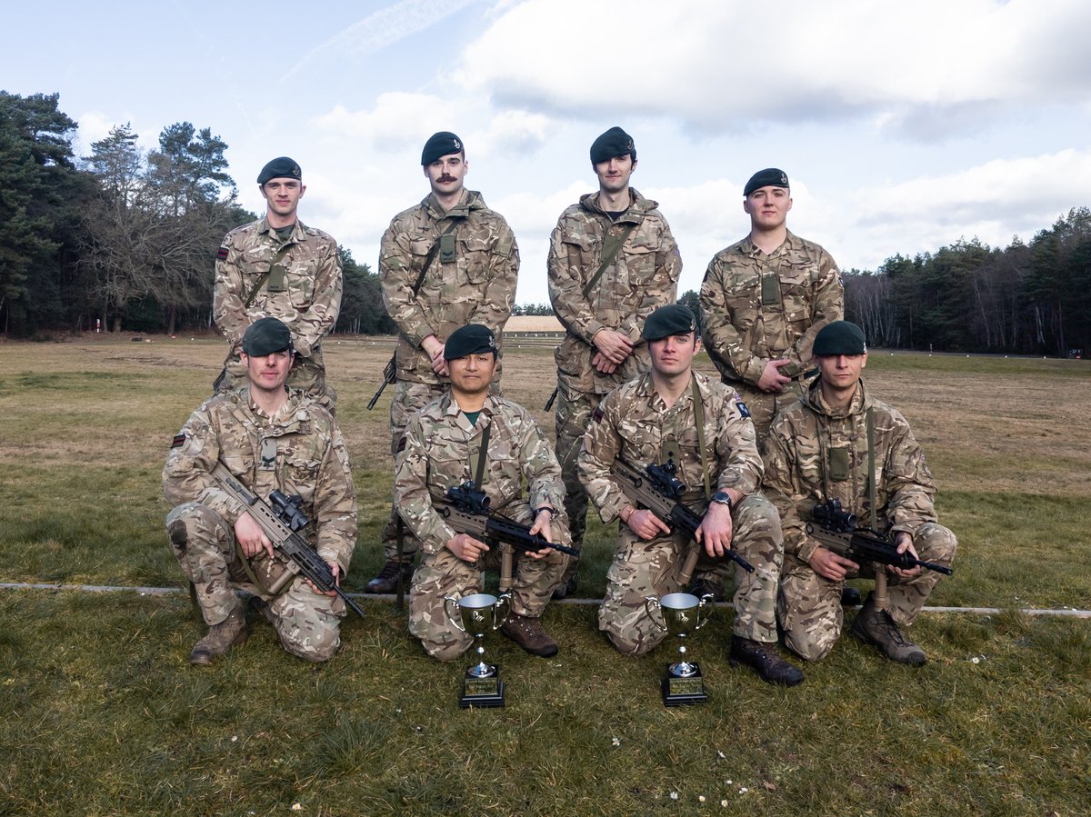 RiflesRegiment's tweet photo. Well done to 5 RIFLES for winning the recent 20 Brigade Operational Shooting Competition. The regiment sends its congratulations to Rfn Gurung who was the top individual shot in the competition and to LCpl Eggett on his first official win as a shooting team leader. #SwiftAndBold https://t.co/noAzmhCVmC