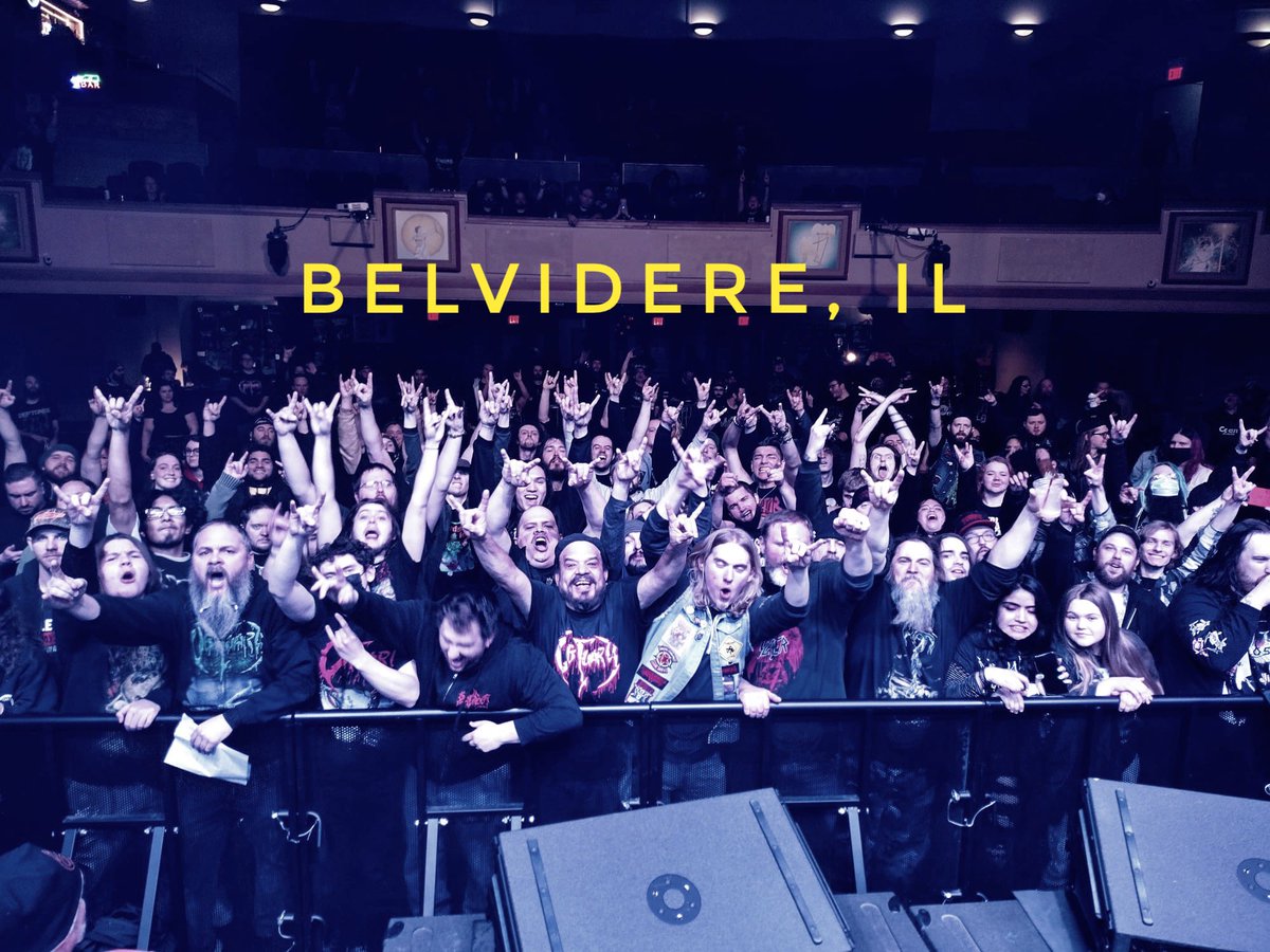 obituarytheband's tweet photo. Thank you Belvidere for coming out and making it a Killer MondayNight! See you next time!!
Chicago..TONIGHT is your night to join us in JOLIET for the @decibelmagazine Tour with @municipalwaste @gatecreeper @enforcedrva &amp; SpiritWorld @forge_live 
#RedNeckStomp https://t.co/ynH4MVefuK
