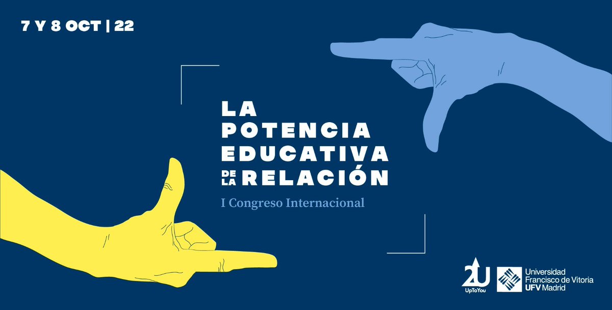 📢Desde el IA estamos impulsando el <a href="/RelacionUfv/">Congreso la Relación UFV</a>  "La potencia educativa de la relación"
Un congreso que tendrá lugar el 7/8.10.22 y cuya presentación será el 23.02.22 @UFVComunicacion <a href="/ufvmadrid/">Universidad Francisco de Vitoria</a>  #acompañamiento
forms.office.com/Pages/Response…
