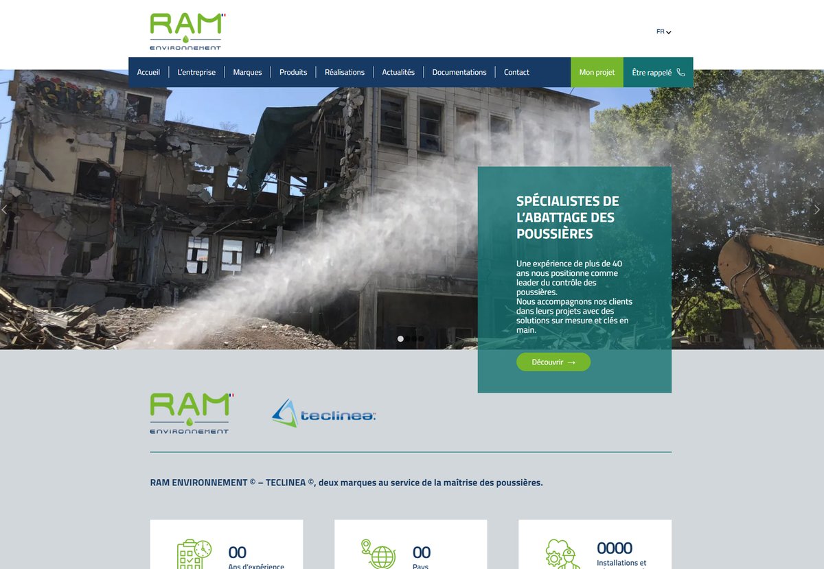 Leplusduweb's tweet image. Aujourd'hui #leplusduweb et toute son équipe a eut le plaisir d'accompagner Ram Environnement - Teclinea et plus particulièrement Frédéric Cohen dans la réalisation de leur nouveau site internet.