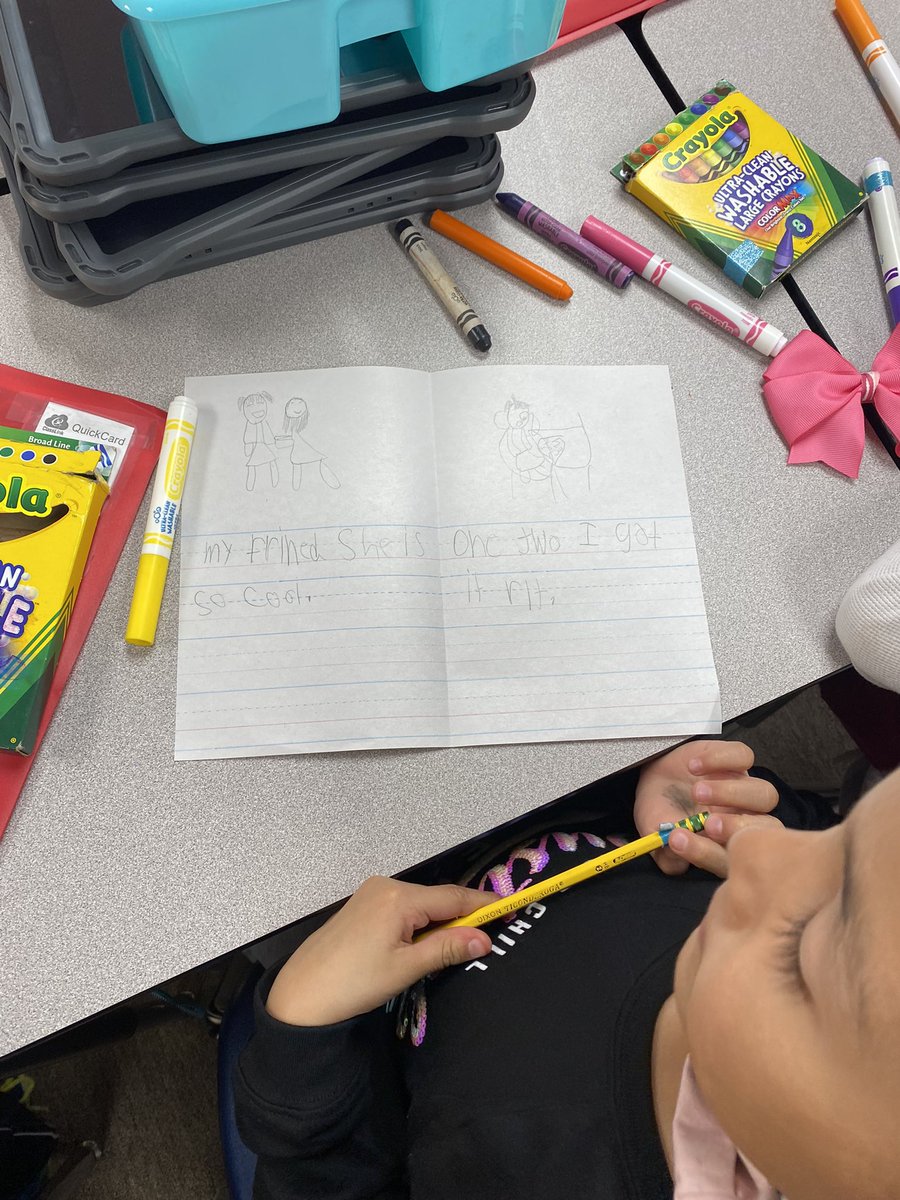 Writers workshop at its finest, these kids are working hard bringing their characters to life! <a href="/ReadandWriteBFF/">Dr. Lisa Edwards</a> <a href="/terribnsn/">Terri Benson</a> <a href="/Tomi_Dodson7/">Tomi Dodson</a> #primaryliteracy