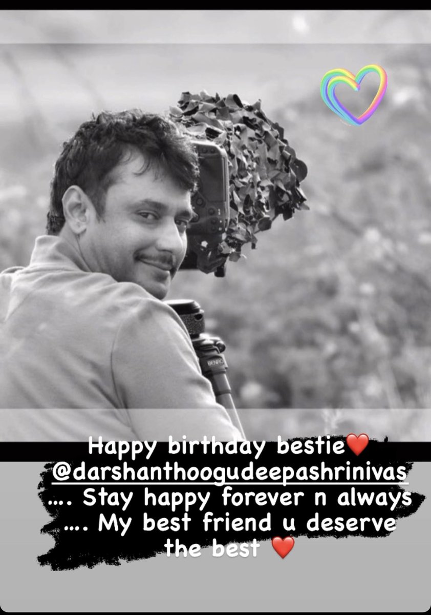 Happy birthday my dear one <a href="/dasadarshan/">Darshan Thoogudeepa</a> ❤️ neev sada Khushi aag irbeku … may all ur dreams come true ❤️