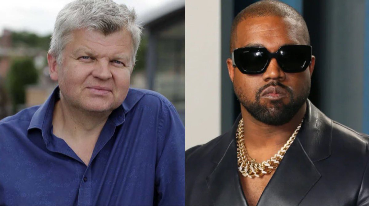 FakeShowbizNews's tweet photo. Adrian Chiles offers to take Kanye West for a drink to discuss his erratic behaviour.

“Someone needs to have a word - may as well be me,” Chiles said https://t.co/ZtfKeDxxWI
