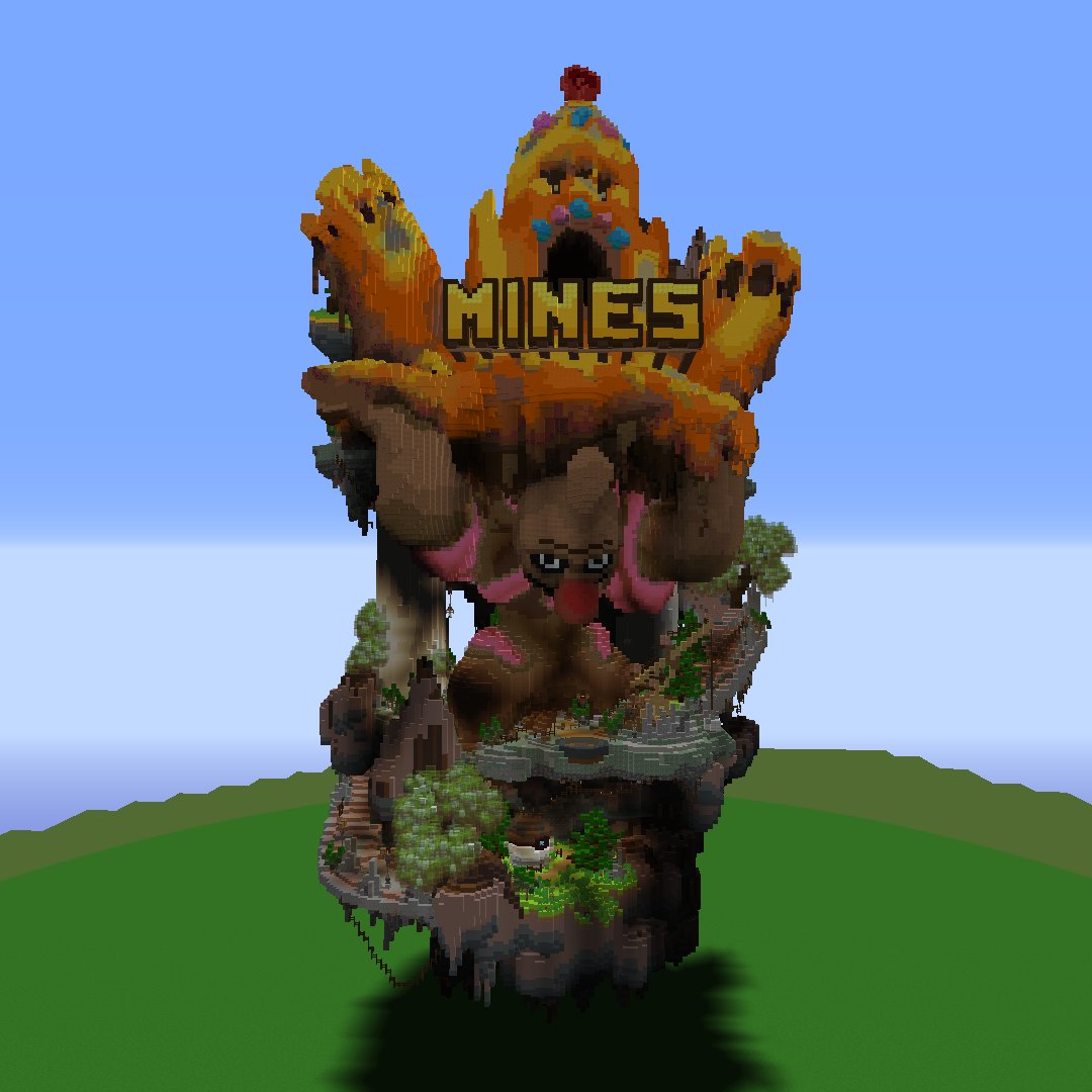 Must be hard holding all that weight 
but anyway decided to try something more vibrant today! 🟡🟠🟤
#Minecraft #minecraft建築コミュ