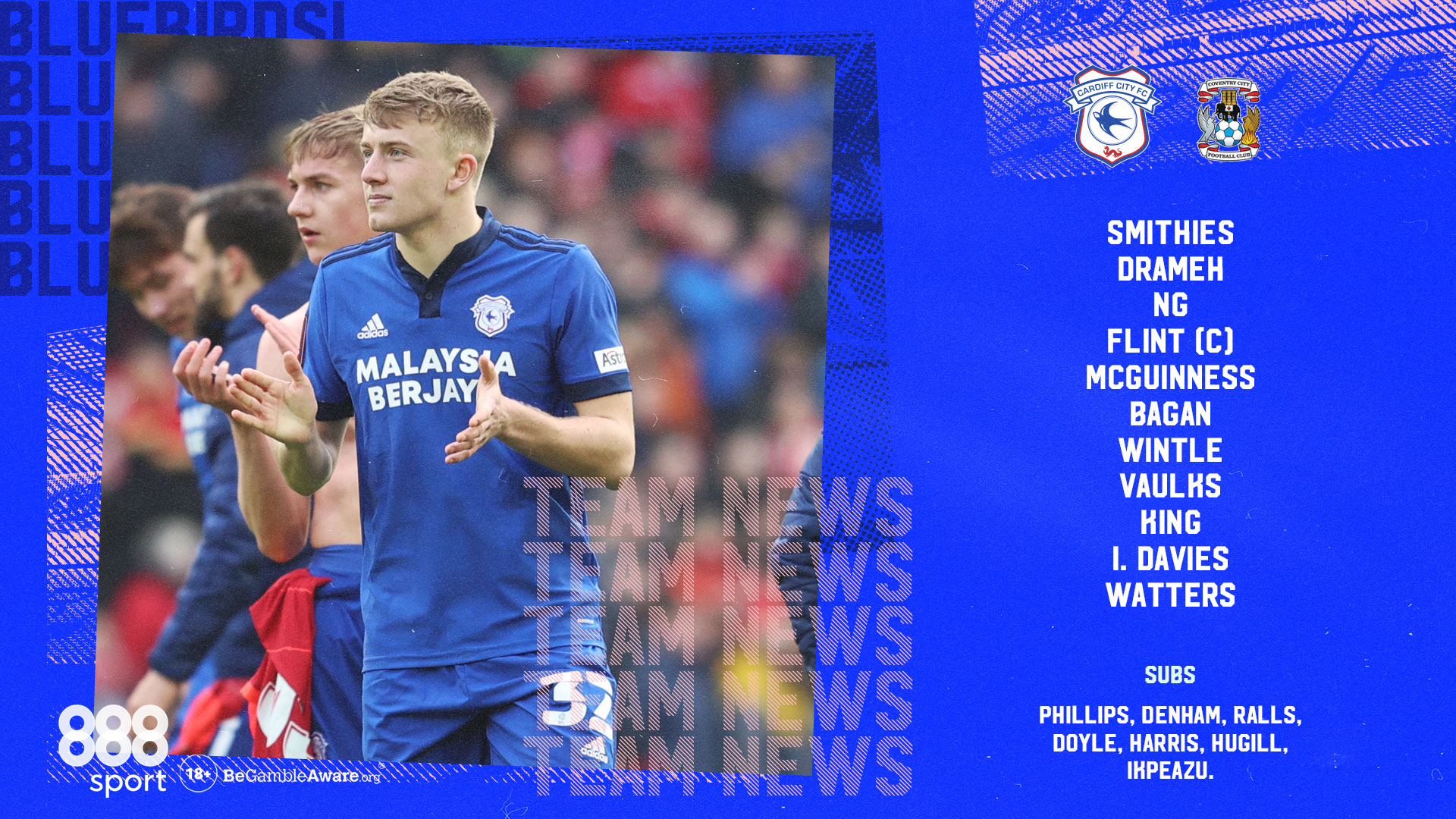 Cardiff City FC on X: 🔢 @Eli8King makes his first @SkyBetChamp start!  Tonight's @CardiffCityTV options ➡️  #CityAsOne   / X