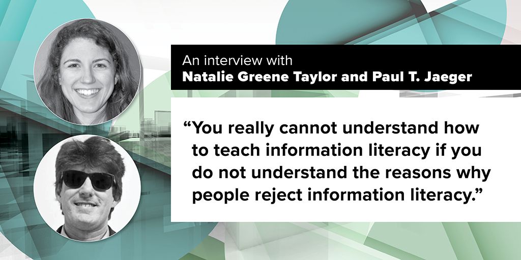 ALALibrary's tweet image. Is information literacy a human right? In a new interview, Natalie Greene Taylor and Paul T. Jaeger argue that it is: bit.ly/35XgPr6
