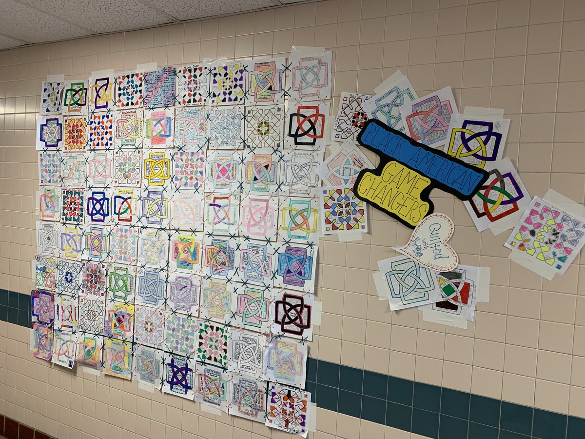 Thanks to Ms. Holland &amp; her students for creating a quilt highlighting Black Americans who have or continue to make a difference! #BlackHistoryMonth