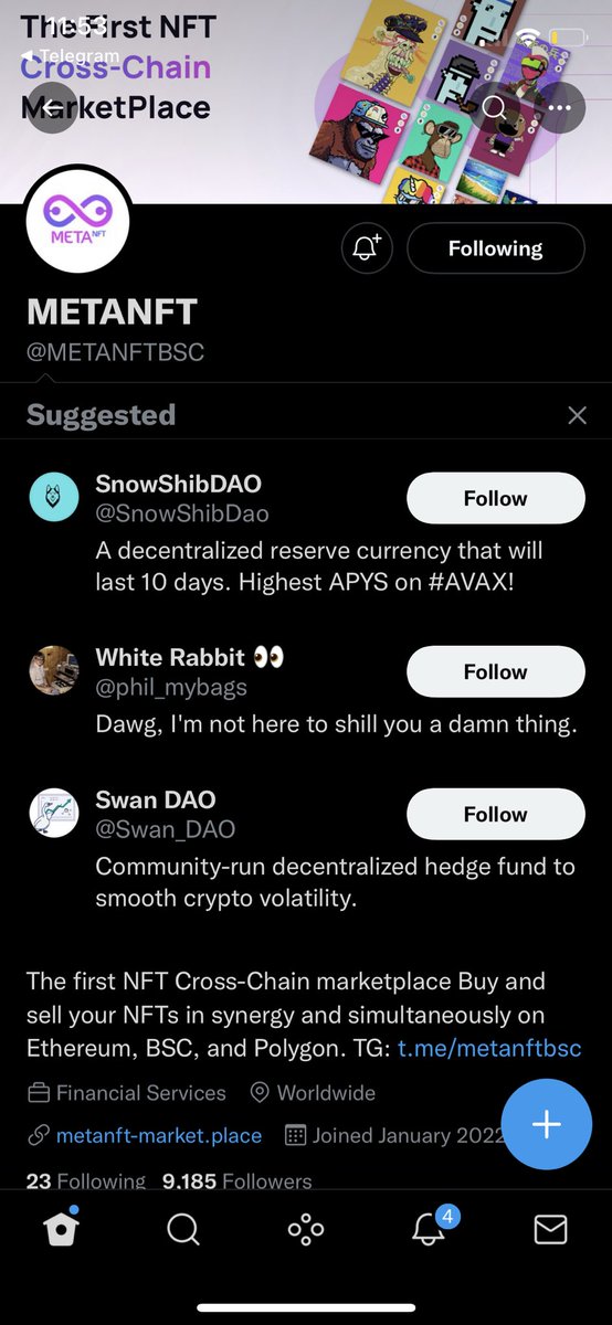 DprSkillz's tweet photo. @METANFTBSC Done and done ✅ https://t.co/9jVovonMlZ