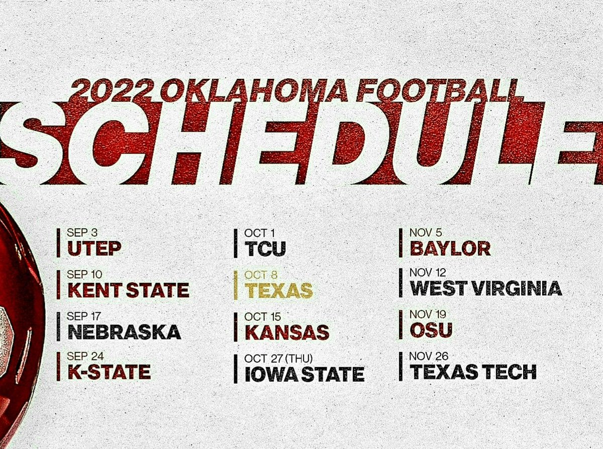 I keep seeing all this nonsense about OU taking a major step back post-Lincoln Riley. Time to call your shot. What record will Brent Venables finish with after his first season as Oklahoma's head coach? I'll be bookmarking this tweet to revisit in December.

I say 10-2, at worst.