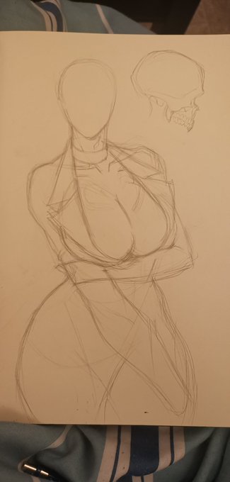 Done traditional then colored digitally. Progress 