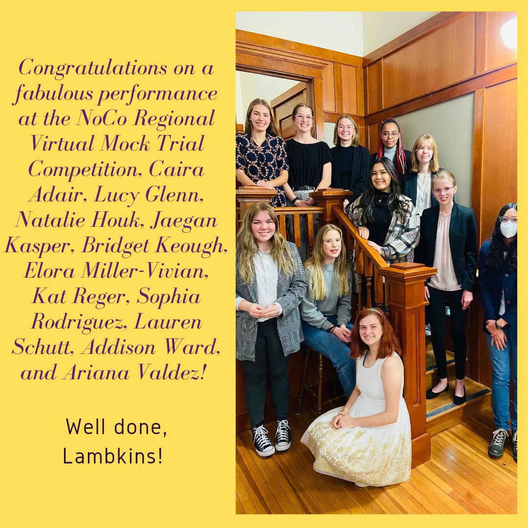 ComplimentsFCHS's tweet photo. Nice work, Lambkins! #fchs #wearecollins #Lambkins https://t.co/rMlWmC2QCJ