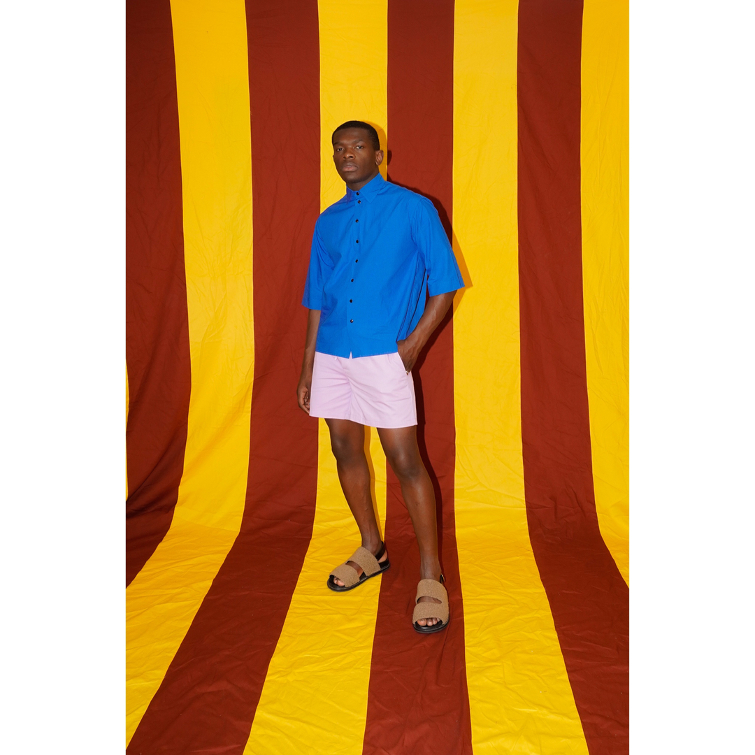 Consciously constructed and sustainably sourced in South Africa. Tshimaro wears the Boxy Shirt made of 300 TC cobalt cotton. Available at akjpstudio.com and at AKJP Studio on 73 Kloof Str, Cape Town.

@_akjpstudio
⠀⠀