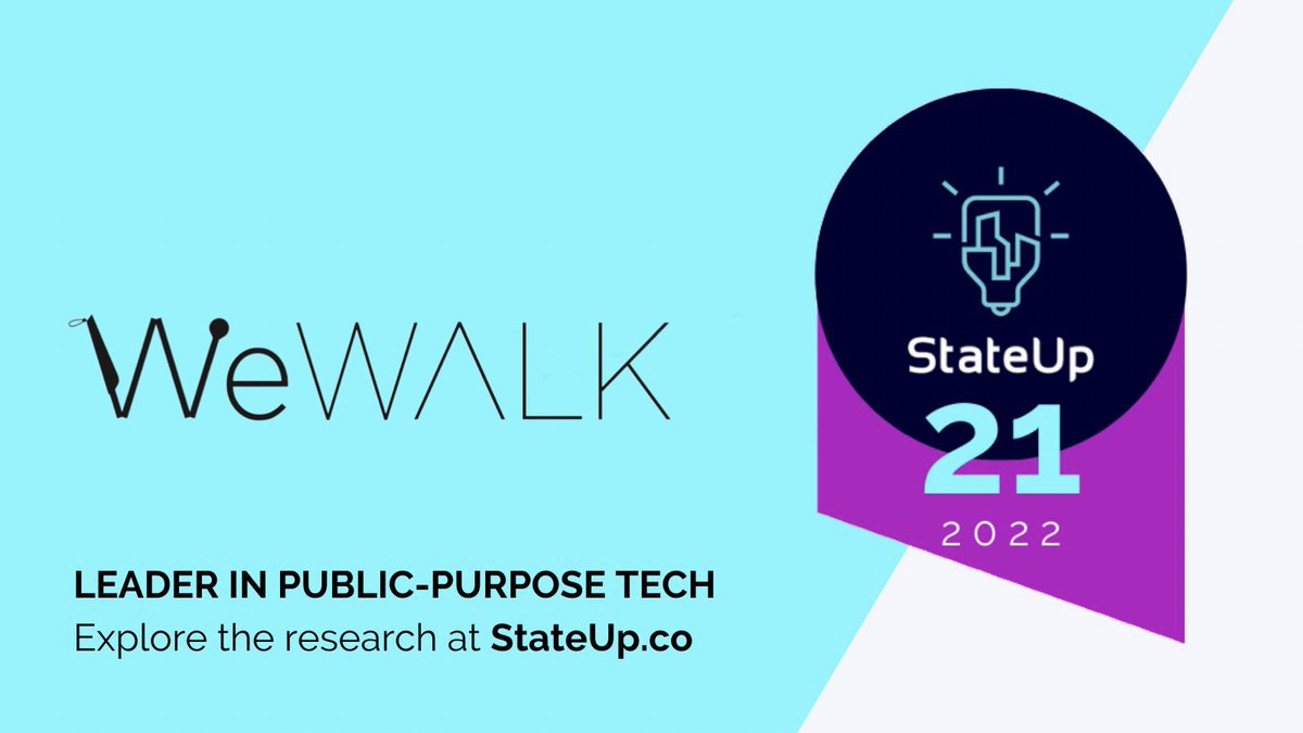 We're honoured to be selected as one of 21 sector-leading startups in the inaugural #Stateup21, the leading international resource on startups addressing big public needs.