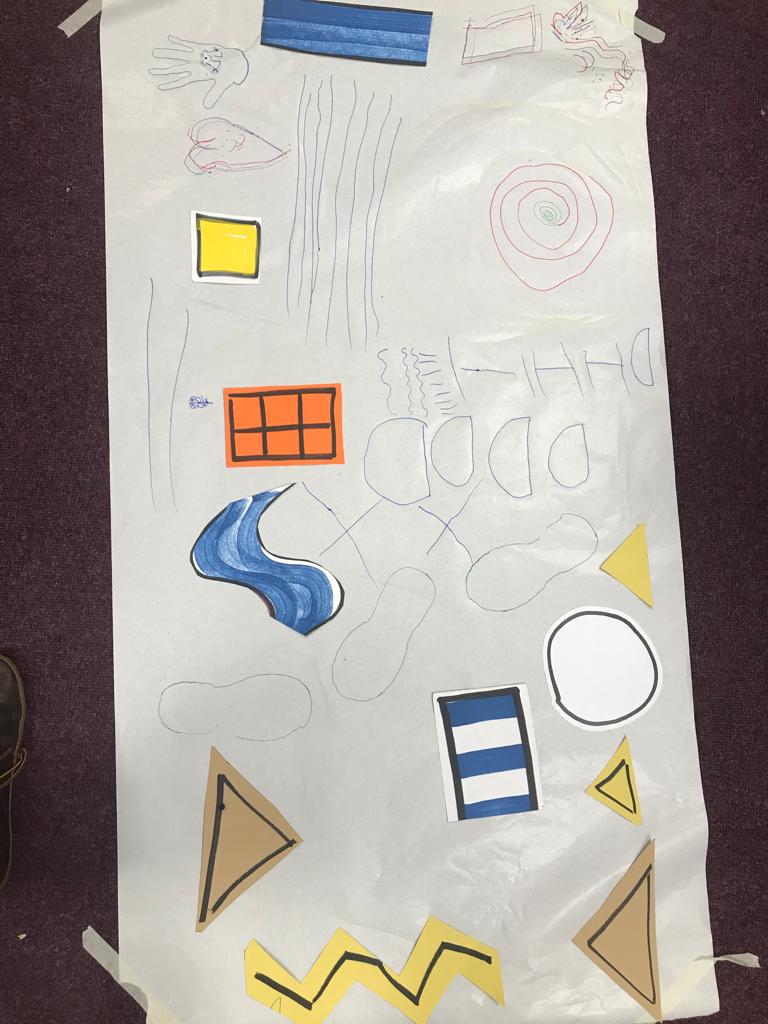 Brilliant ideas and designs from our Wriggle and Scribble Playground workshops @StainesLibrary thank you to facilitator and artist Kevin Davidson. Participants learn how to create their own playground which they can create at home! #wsplayground #alineart