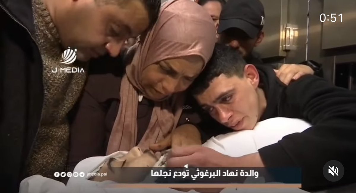 There are no words to quantify the rage I feel seeing this photograph. Nehad Barghouti’s family, in their final farewell to their son who was shot and killed by the Israeli Occupation Forces. Zionism is predicated on murder.