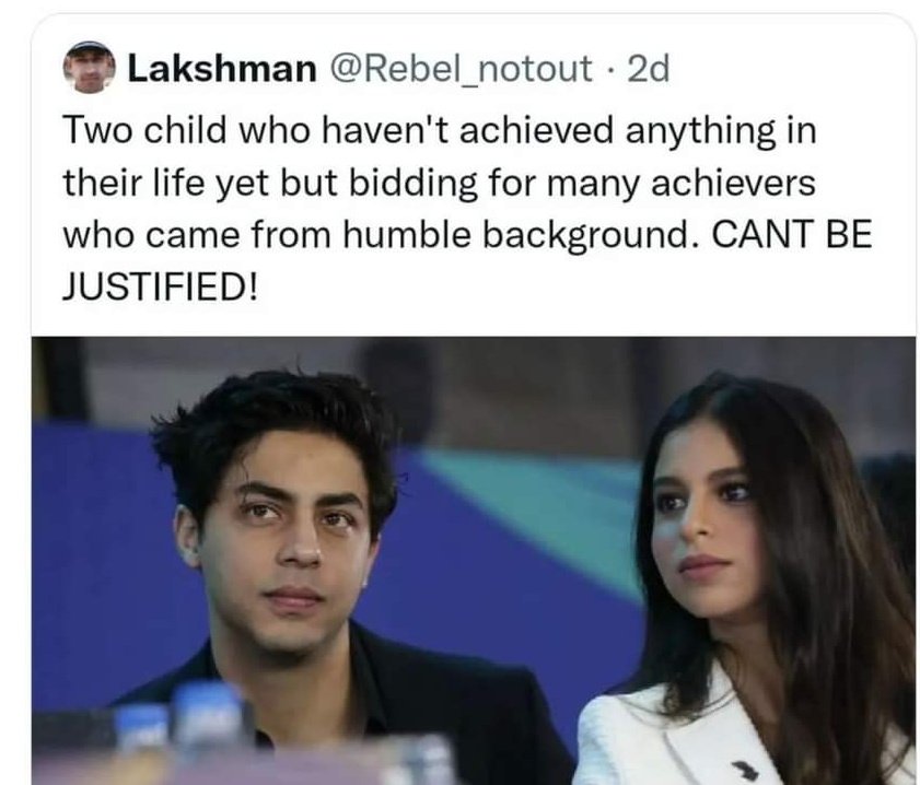 VinayDokania's tweet photo. If they have to inherit unwarranted trauma, revengeful vengeance or undeserving defamation due to fake cases and framed allegations just bcoz of being #ShahrukhKhan s son, they pretty well deserved to enjoy the inherited success bcoz of their Legendary father... https://t.co/E8mI3CLOJu