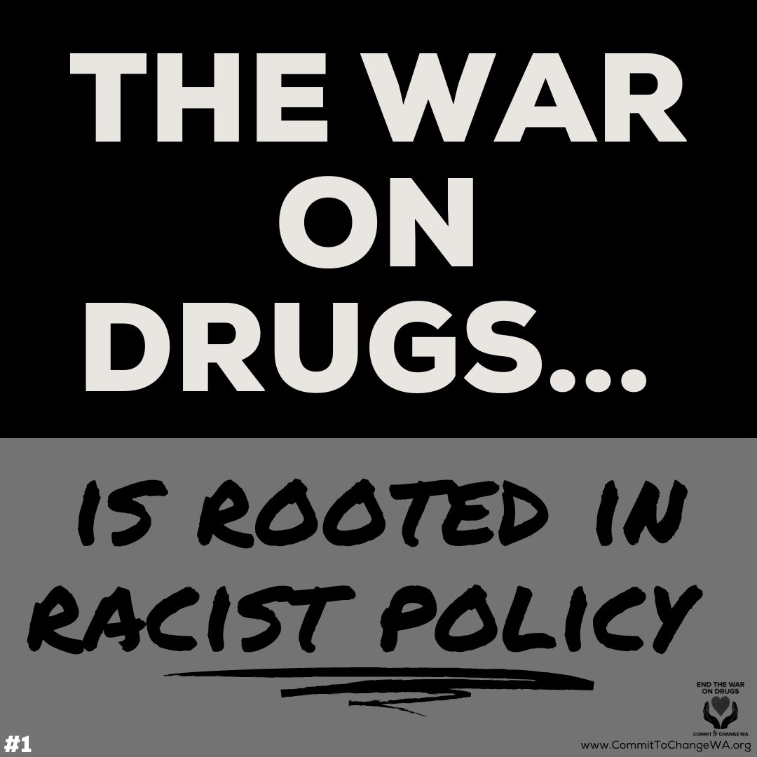 Commit2ChangeWA's tweet photo. The War on Drugs disproportionately impacts communities of color, it’s time for change. #CommitToChangeWA https://t.co/pgBc8xQFsA