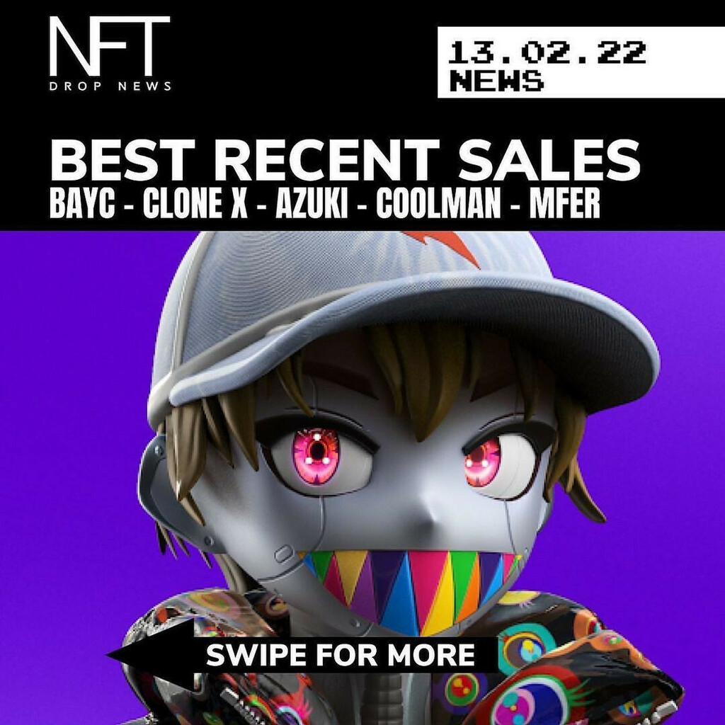 PixelMeows's tweet image. BEST RECENT SALES ⚫️

#nfts #nft #dropnews #nftdropnews #dropnews #nftdrop #nfts #digitalart #art #cryptoart #raredigitalart #ethereum #artoftheday #cryptoartist #blockchain #contemporaryart #modernart #abstractart #crypto #bitcoin #generativeart #nftsst… instagr.am/p/CaAhKm6MnVJ/