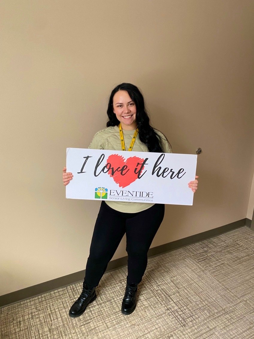 Eventidesharily's tweet photo. Shout out to the world's best Staffing Coordinator! Eventide Fargo is lucky to have Hanna who has made it her priority to ensure adequate staffing in our nursing department. #BestofEventide #EventideThanksYou https://t.co/Uet0QqlTjL