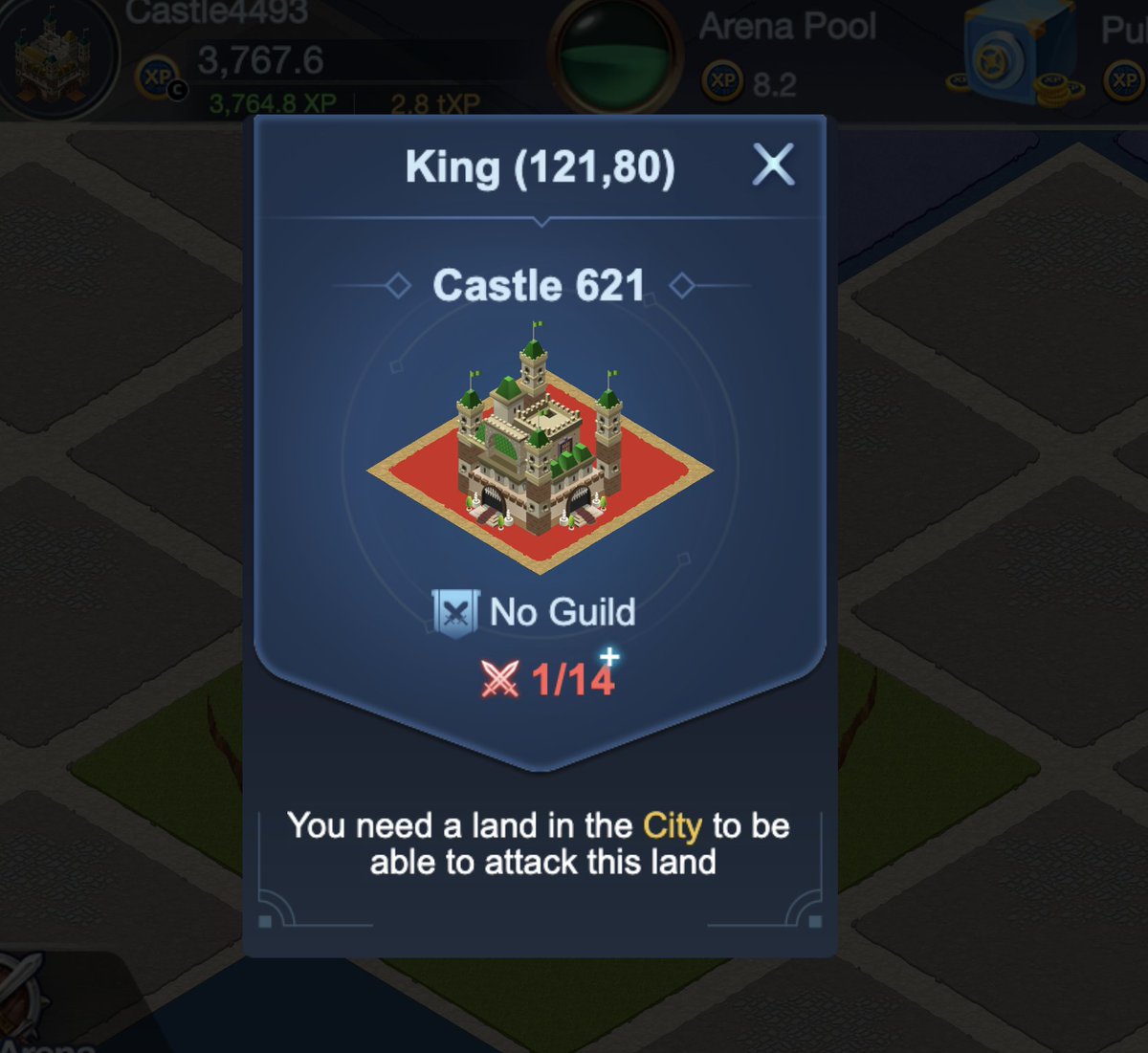 👑WE GOT THE FIRST KING. 

Within 8 hours of #CastleArena launch, the first kingship has been decided ! 👏

The Castle 621 !!! 

Well done!  despite of the lagging issue (We are on it)