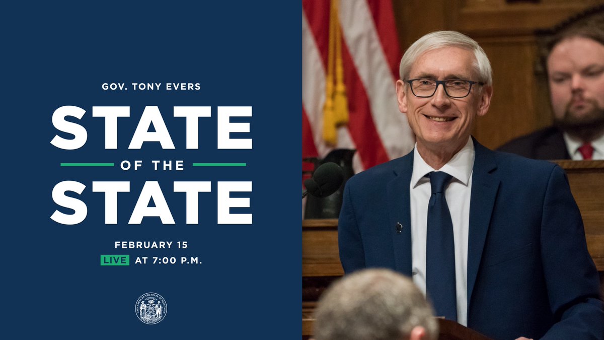 GovEvers's tweet image. My State of the State address is TONIGHT at 7 p.m.

Tune in here ➡️ youtube.com/watch?v=8t9x-u…