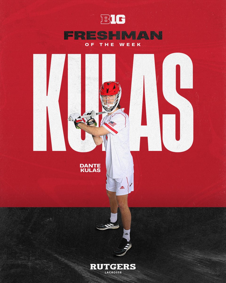 Congrats to Dante Kulas on being named Big Ten Freshman Player of the Week! 

He recorded the first points of his career with 4 goals and 2 assists in the win at St. John's

📰: go.rutgers.edu/gjekqit5