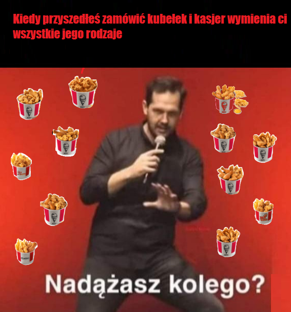 Dzień dobry, na miejscy czy na wynos?
kfc