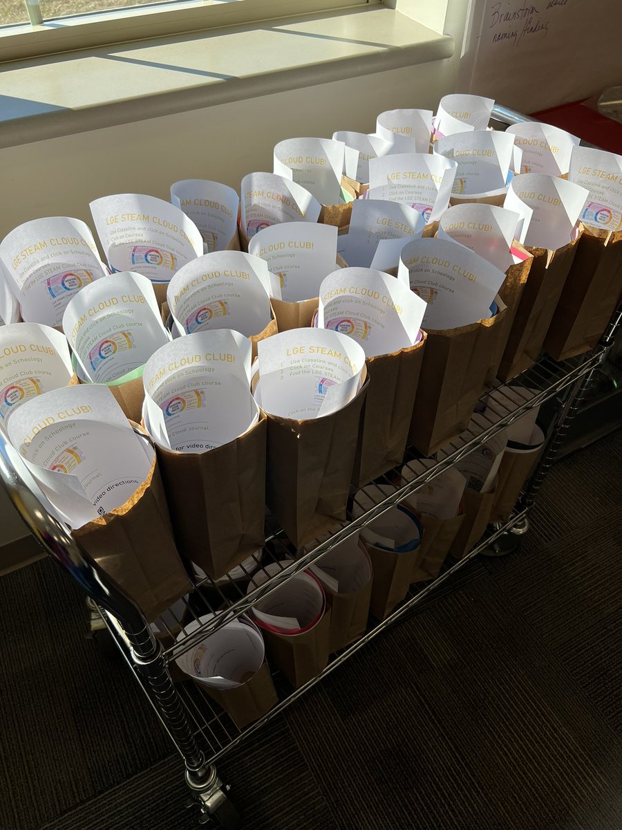 STEAM based cloud club materials ready to go!!!