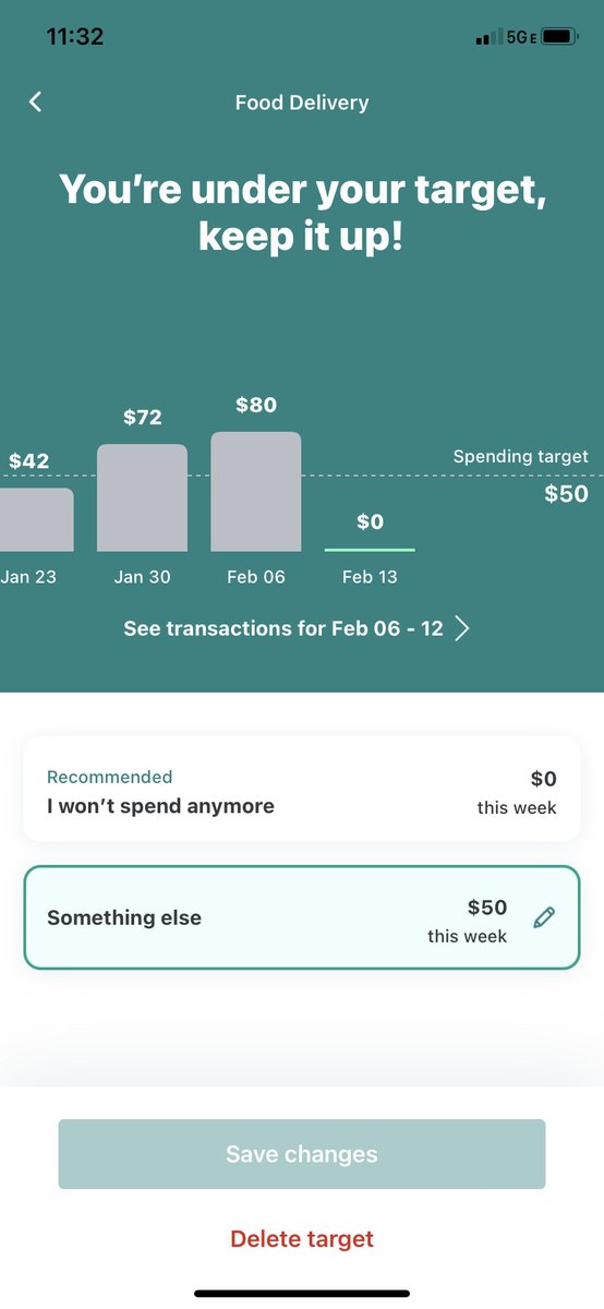 meeshull's tweet photo. @mint I set my spending target as $50 for food delivery for this week, which is lower than my recent norm but totally doable, because I plan to make good use of my groceries and cook more! Or like, eat a lot of toast ;) Next week, I plan to bring it down to $0! #TimeToMint #Contest https://t.co/550n0CqKAY
