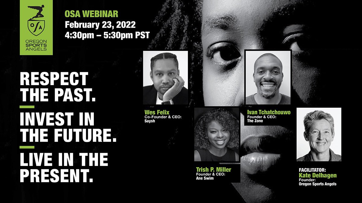 To celebrate the #BHM, OSA is hosting a webinar featuring <a href="/wesfelix/">Wes Felix</a>, <a href="/BySaysh/">Saysh</a>; Trish P. Miller, Ane Swim; <a href="/ivanTchatchouwo/">Ivan</a>, @itsthezone along w OSA founder <a href="/Kated2Com/">Kate Delhagen</a> as facilitator. Register: us02web.zoom.us/webinar/regist… #BlackFounders #bipocfounders #investinbipoc #angelinvesting