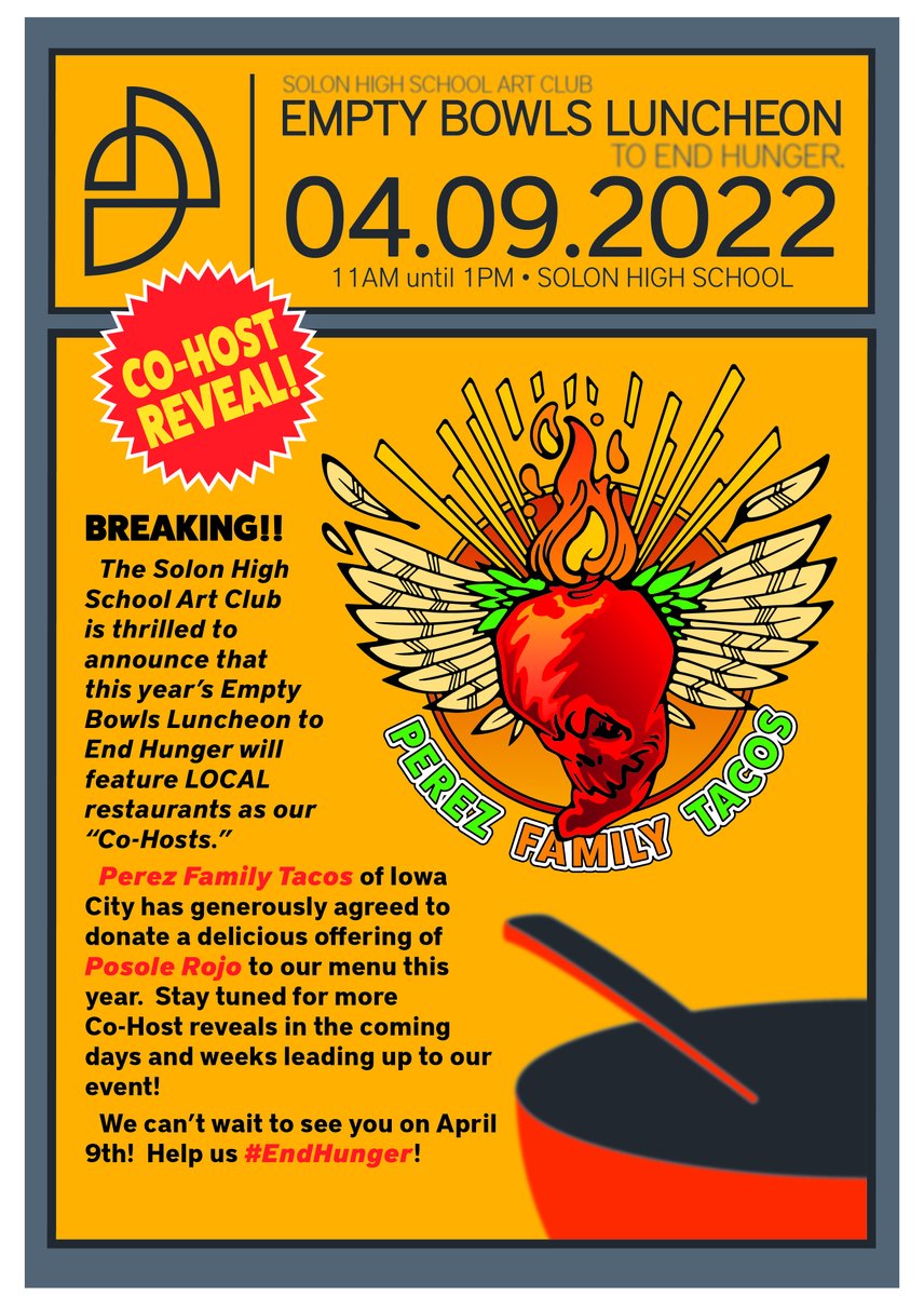 LOCAL restaurants are pitching in to help us #EndHunger! Thanks to <a href="/PerezFamily/">lady_e</a> for helping to bring back this wonderful spring tradition with some delicious Posole Rojo! Stay tuned for more Co-Host and menu reveals!

#EmptyBowls #TheArtsMatter #ArtWithHeart #SolonStrong