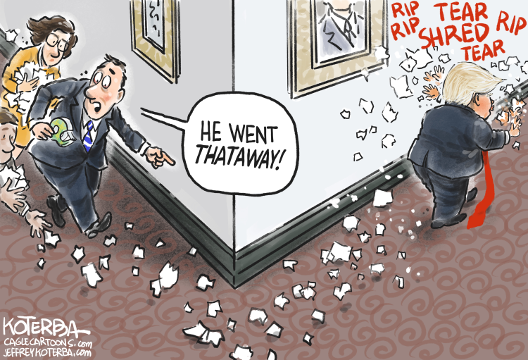 EandPCartoons's tweet image. Jeffrey Koterba, CagleCartoons.com #TrumpDocuments