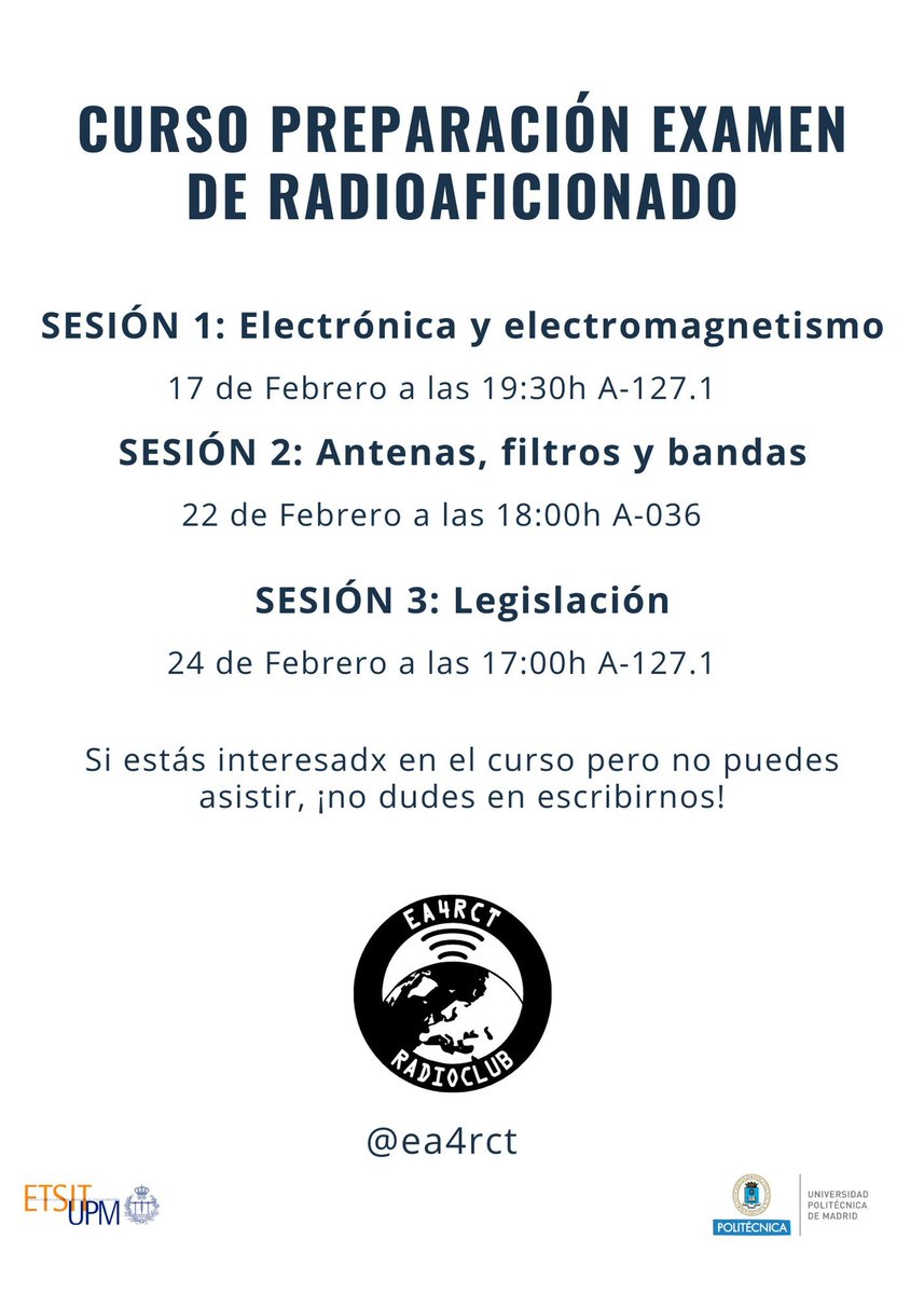 ea4rct's tweet image. 🔥¡TODAVÍA ESTÁIS A TIEMPO DE APUNTAROS!🔥

👉docs.google.com/forms/d/e/1FAI…