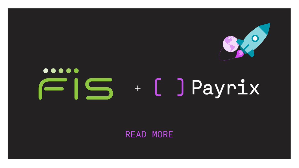 We are pleased to announce that Payrix has been acquired by FIS! This furthers our mission and creates endless opportunities for our SaaS clients, current and future. Read more: bit.ly/364K7E7

#fintech #ecommerce #software