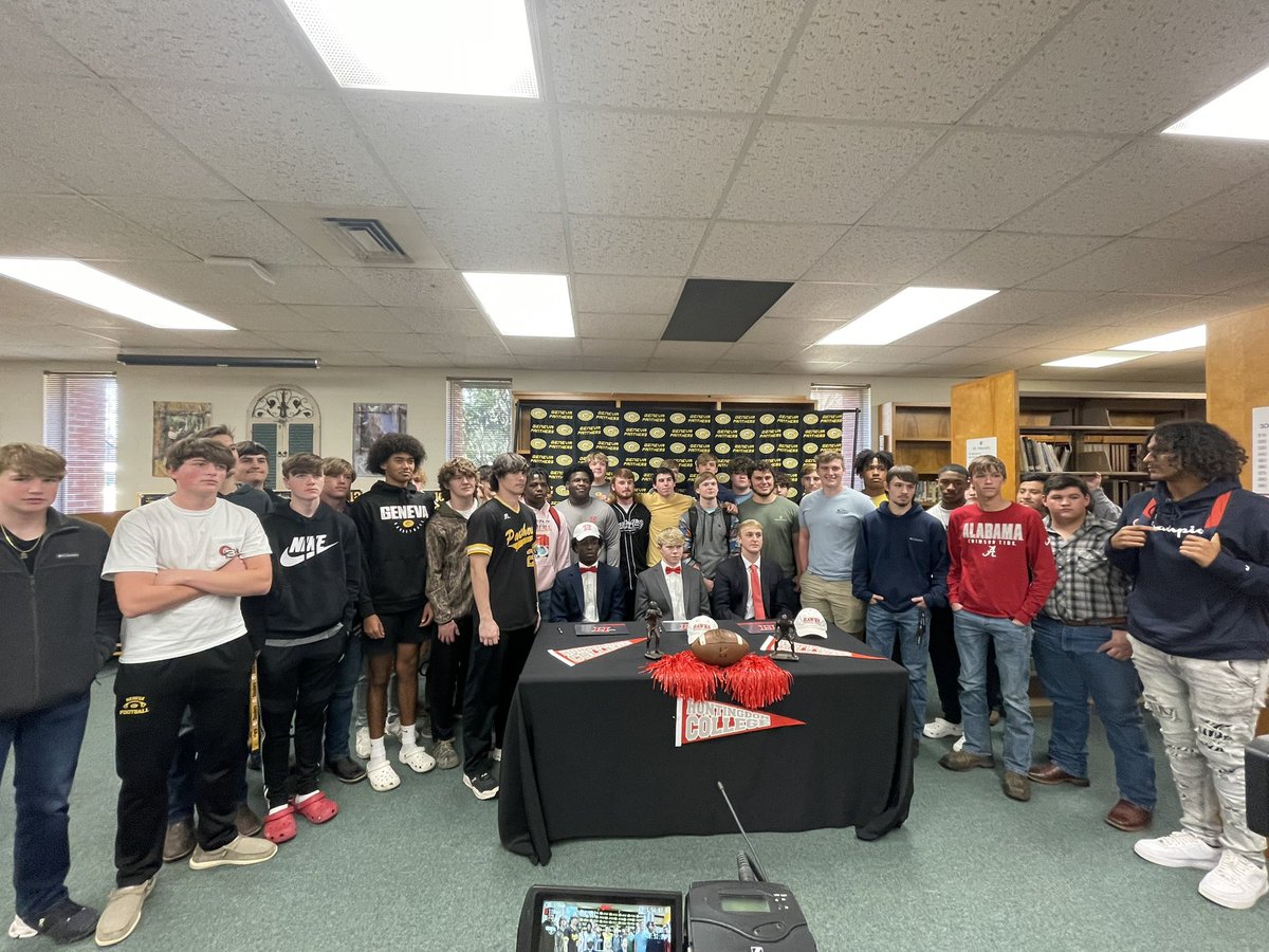 Big day for <a href="/geneva_athletic/">Geneva Athletics</a>! Three multi-sport athletes (<a href="/timothy1mc/">tmcreynolds1</a>, <a href="/loganadams_12/">Logan Adams</a>, and <a href="/prestongarner44/">PrestonG</a>) will join <a href="/HawksFootball/">Huntingdon Football</a> in the fall! 🏈