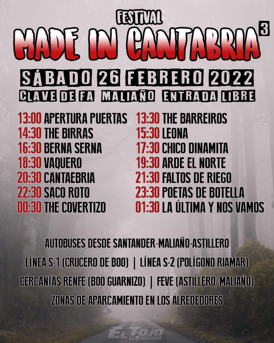 Parece que si que se vuelve, eso parece si. Ya lo habréis visto, pero por si acaso os lo decimos nosotros. Que se vuelve, y vaya si se vuelve. El sábado 26 se vuelve, y vamos a volver mas veces, con otra cosas y en otros sitios. Volvemos