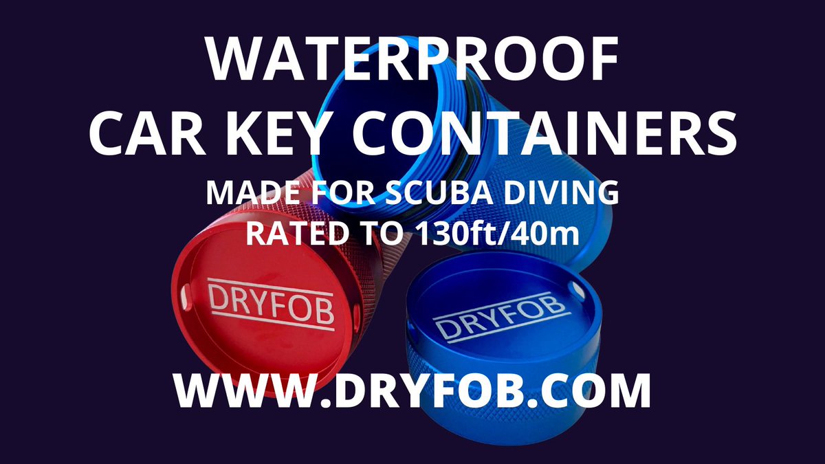 Get your DRYFOB #waterproof car key container before your next #shoredive #scubadiving #scuba