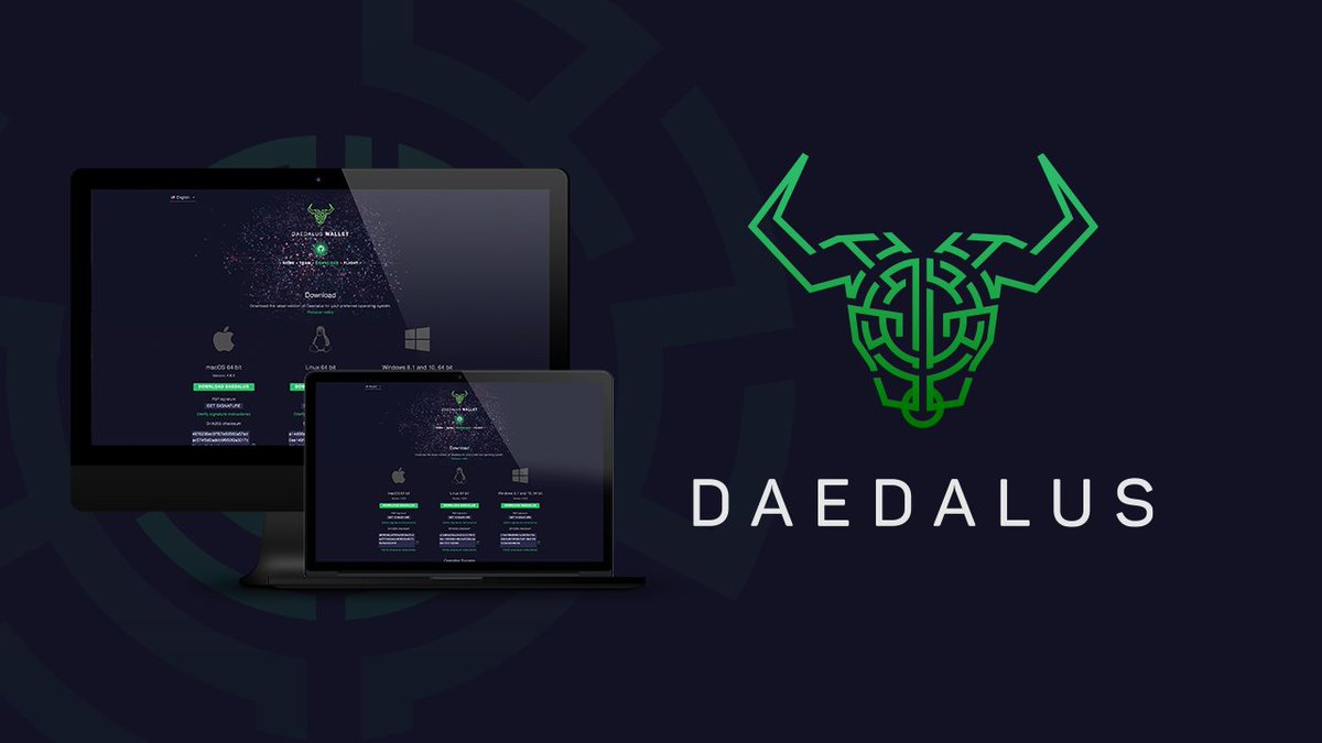 ⚠️ SECURITY REMINDER: #Daedalus is a download-only full node wallet for  Linux, Mac & Windows PCs. It is NOT available as an Android or iOS mobile,  or as browser extension. It is