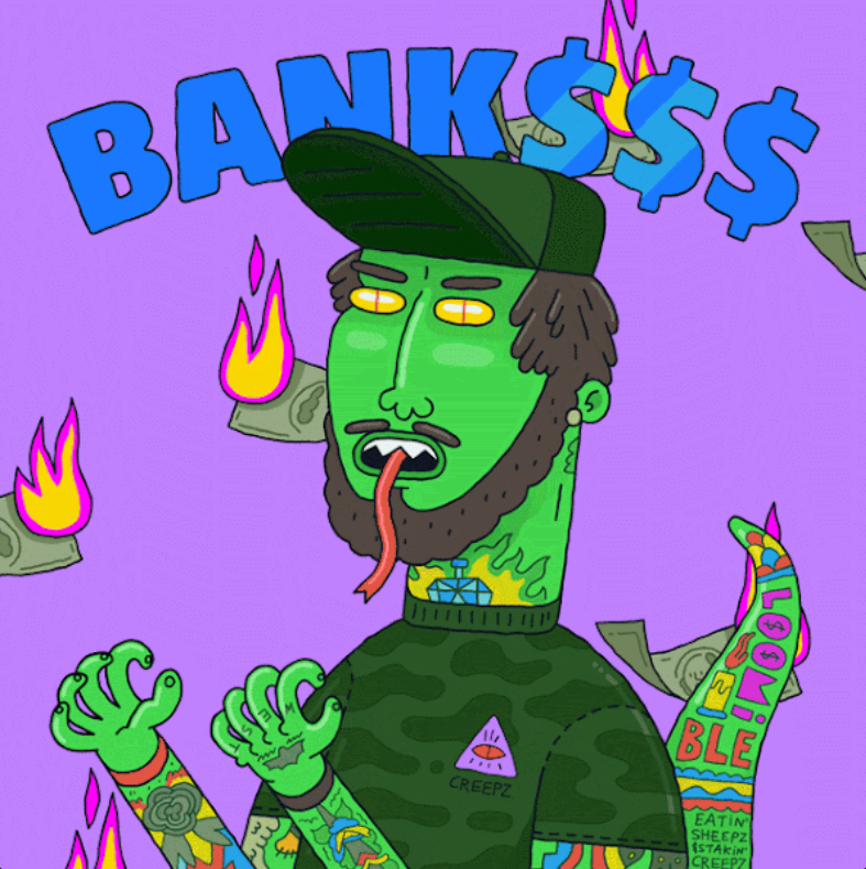 All my offers went through and I finally have a Banks Mega! Now I have the complete set of Megas (8 in total). Bribes are about to pop! #BigLizardEnergy  @CBCreepz #creepz