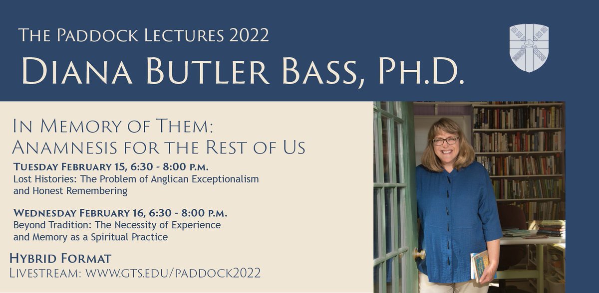 General Seminary (@generalseminary) on Twitter photo "History that is not merely propaganda is 'truth that is ascertainable' about the past. What truth is ascertainable to us, as Episcopalians, about our past?"
Join <a href="/dianabutlerbass/">Diana Butler Bass</a> for our Paddock Lecture, streaming tonight at 6:30pm Est.
Register here: paddock2022.eventbrite.com. "History that is not merely propaganda is 'truth that is ascertainable' about the past. What truth is ascertainable to us, as Episcopalians, about our past?"
Join <a href="/dianabutlerbass/">Diana Butler Bass</a> for our Paddock Lecture, streaming tonight at 6:30pm Est.
Register here: paddock2022.eventbrite.com.