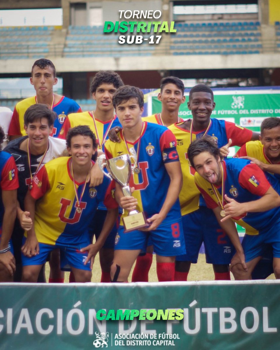 AsoFutbol_DC's tweet photo. 🏆 SUB 15: UCV FC.
🏆 SUB 17: UCV FC.
🏆 SUB 19: Catia FC.
🏆 Primera Libre: Nacional CS.
#SentimientoCapitalino💚 #TorneoDistritoCapital🏆 https://t.co/YnrUrvDMAL