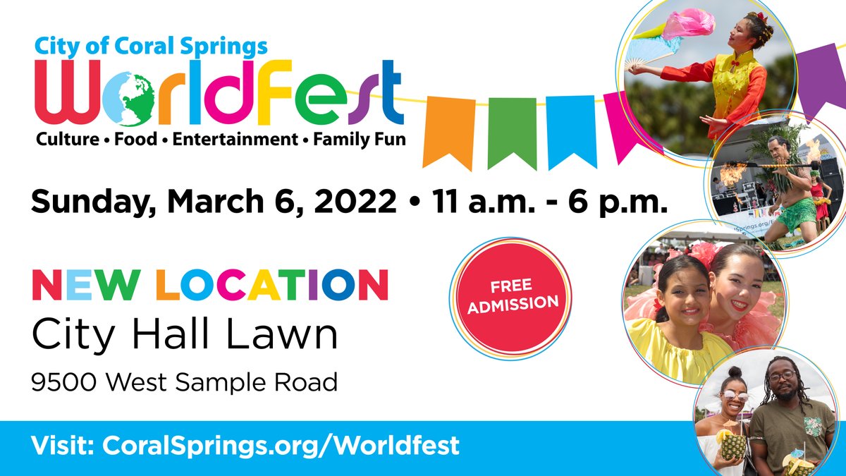 Coral Springs to host Worldfest in new location: coralsprin.gs/3c3tgA1